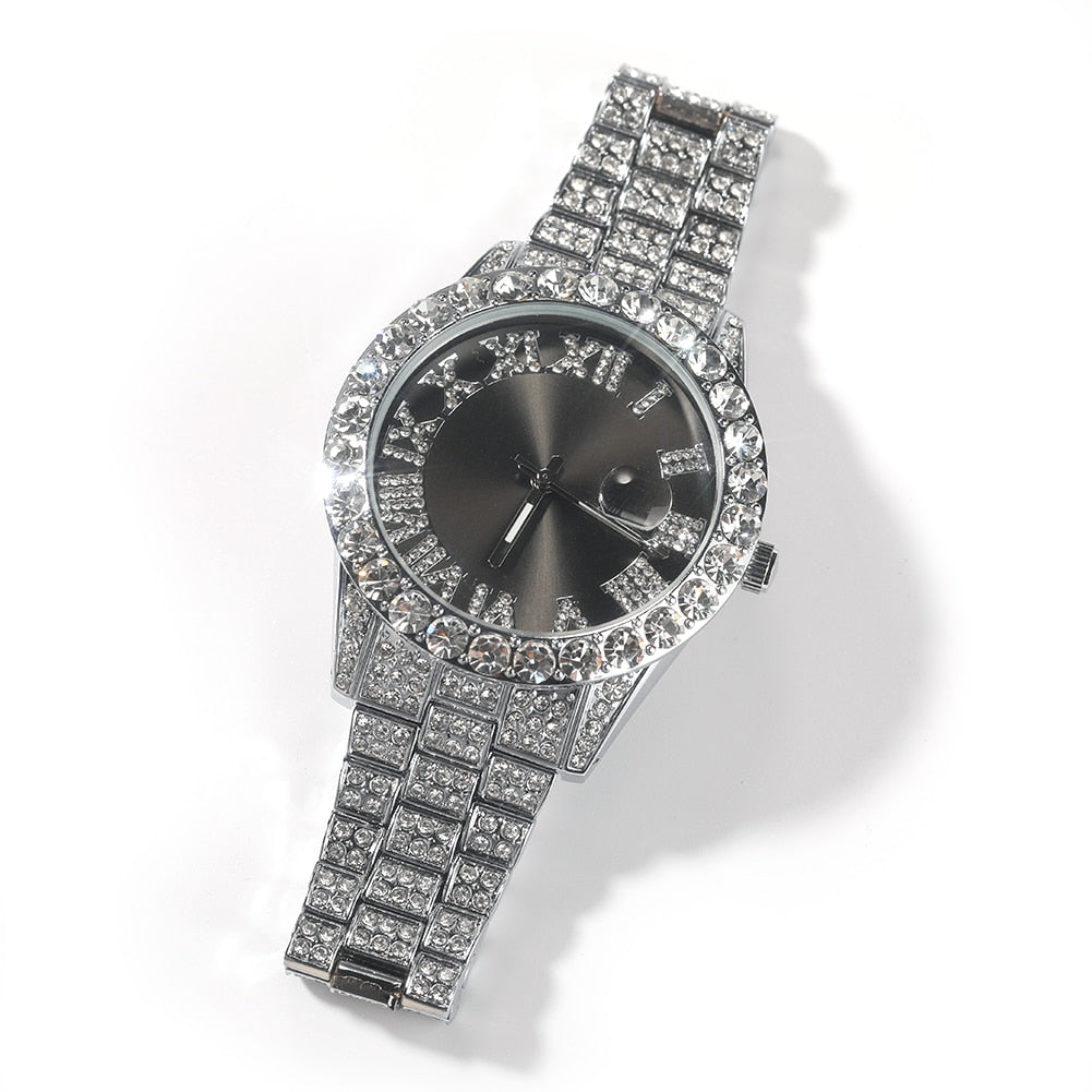 BLING KING Stainless Steel Quartz Wristwatches