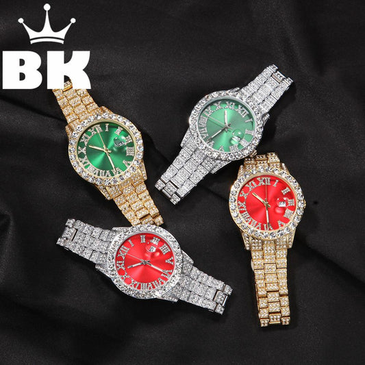 BLING KING Stainless Steel Quartz Wristwatches