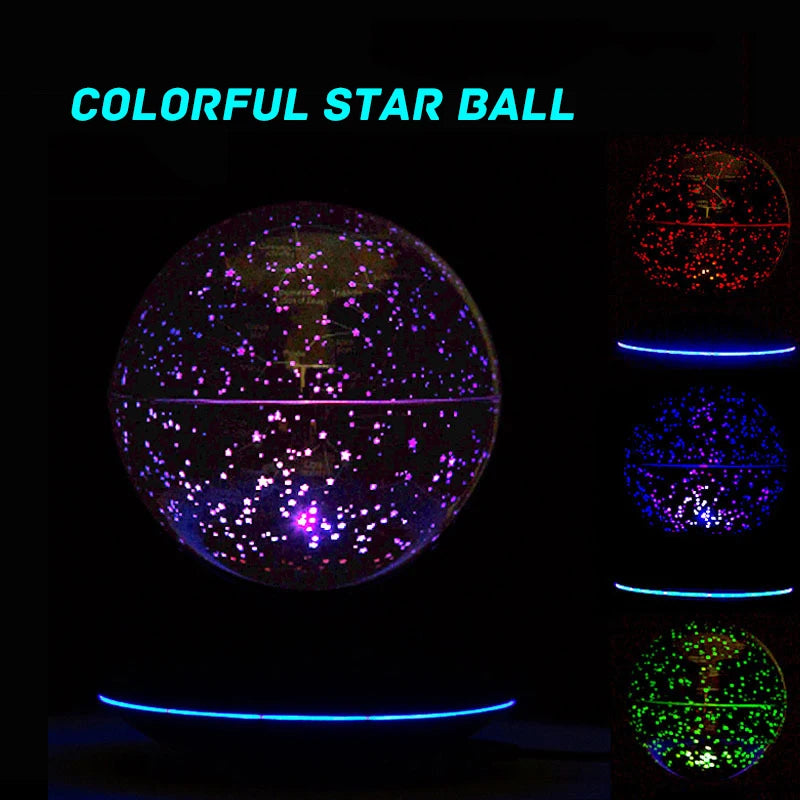 YES Magnetic Levitation 360°Rotate Globe Electronic Floating Suspended Globe for Child Home Bedroom Study School Gift Toys