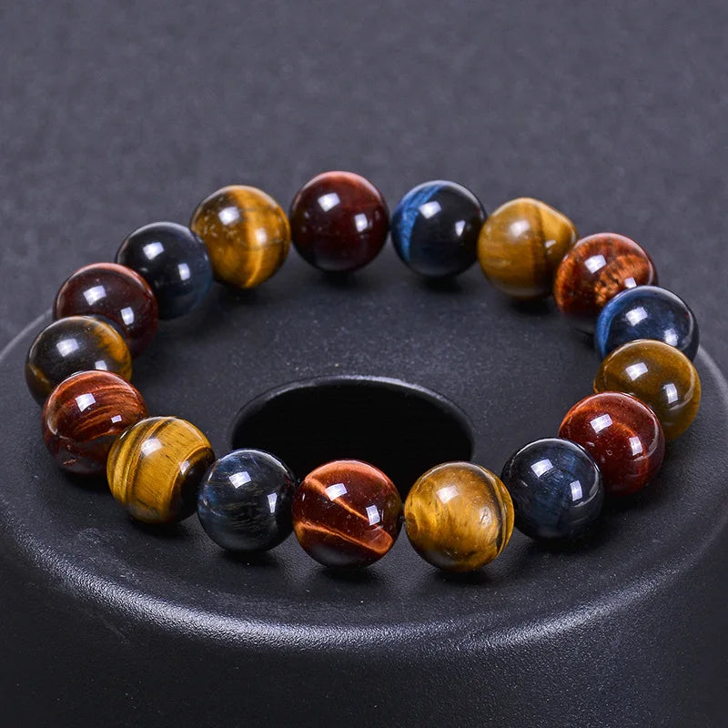 Tigers Eye Natural Stone Beads Bracelet