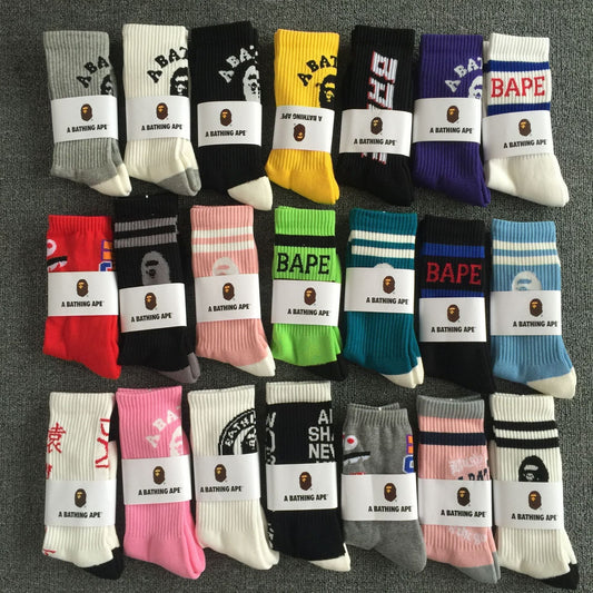 Bathing Ape Embroidered Tube Socks