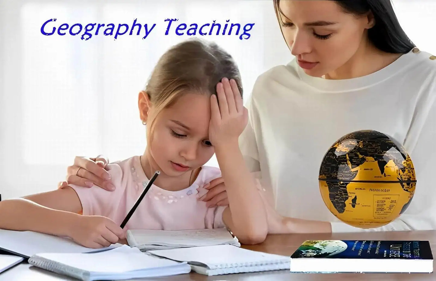 Creative Floating Magnetic Levitation Book Shape World Globe Rotating Gift for Kids 360 Degree Levitating Globe Home Decoration