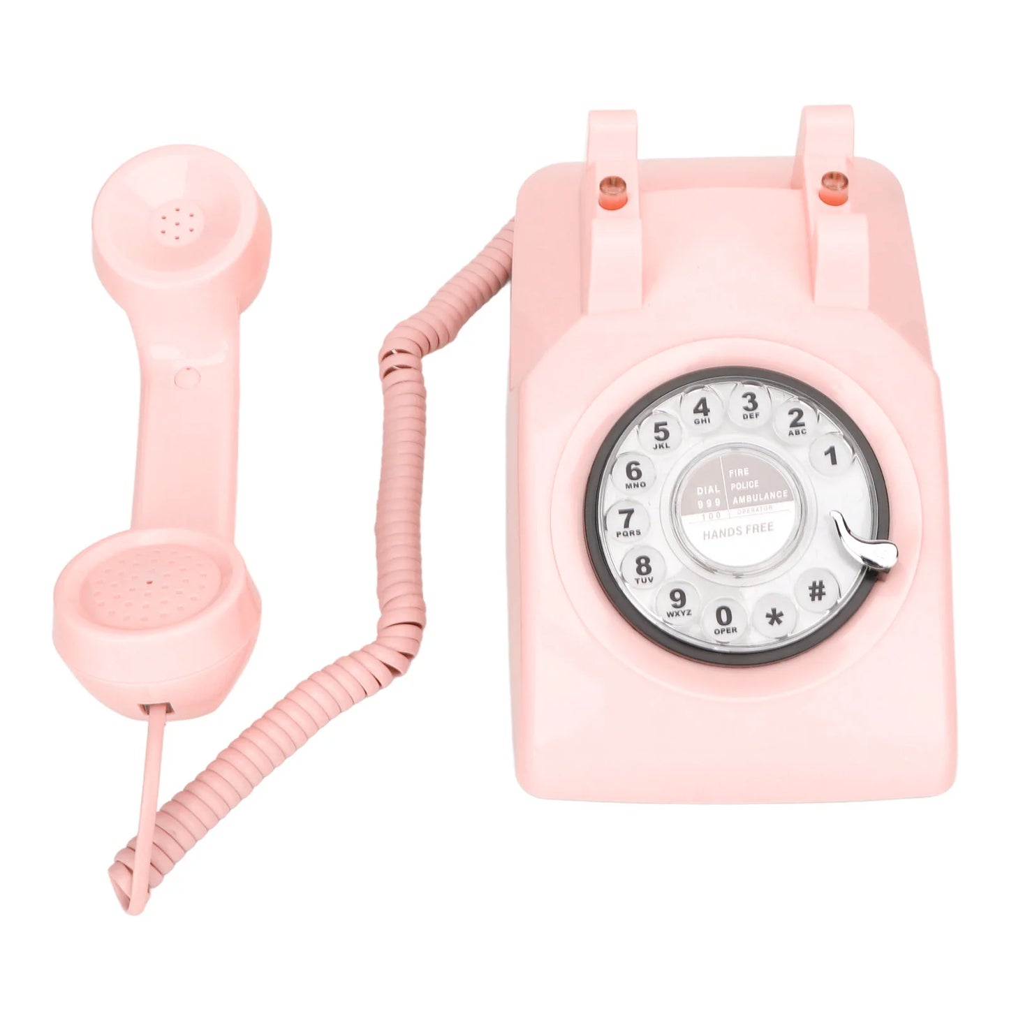 Vintage Telephone Landline Phone European Style Old Fashioned Rotary Dial Telephone with Mechanical Ringer and Speaker for Home