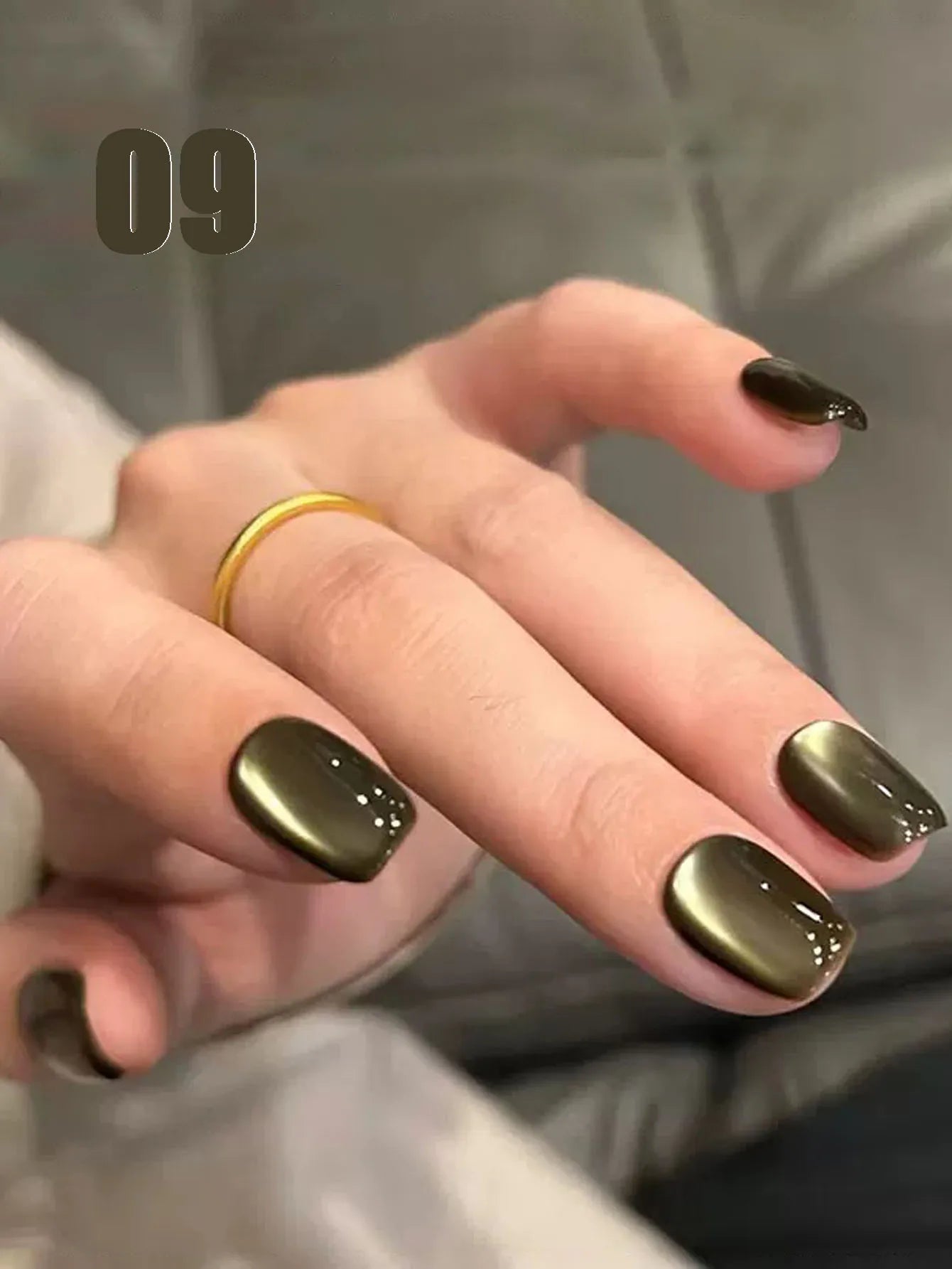 MIANEL 12ML/PCS Autumn Maillard Black Brown Cat Eye Gel Nail Polish Black Nails Christmas Nails Halloween Nails 2025 New Style