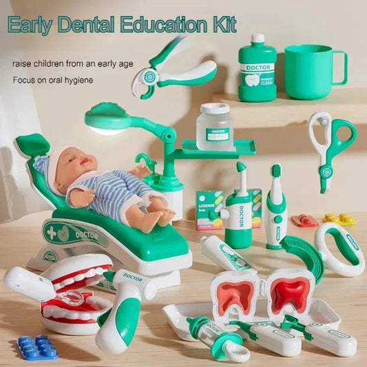 Doctor Toy Set Role Playing Simulation Medical Children Scene Game Dentist Nurse Tools Medical Institution Toy Gifts