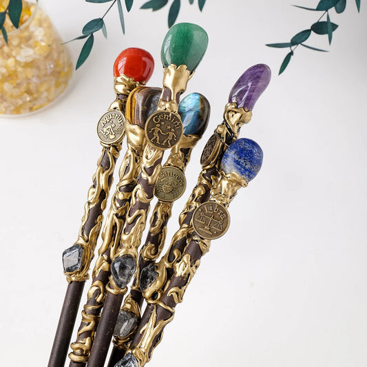 Zodiac Natural Stone Scepter Props