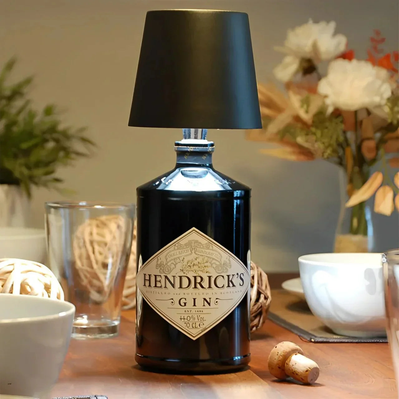 Wind Down Bottle Lamp