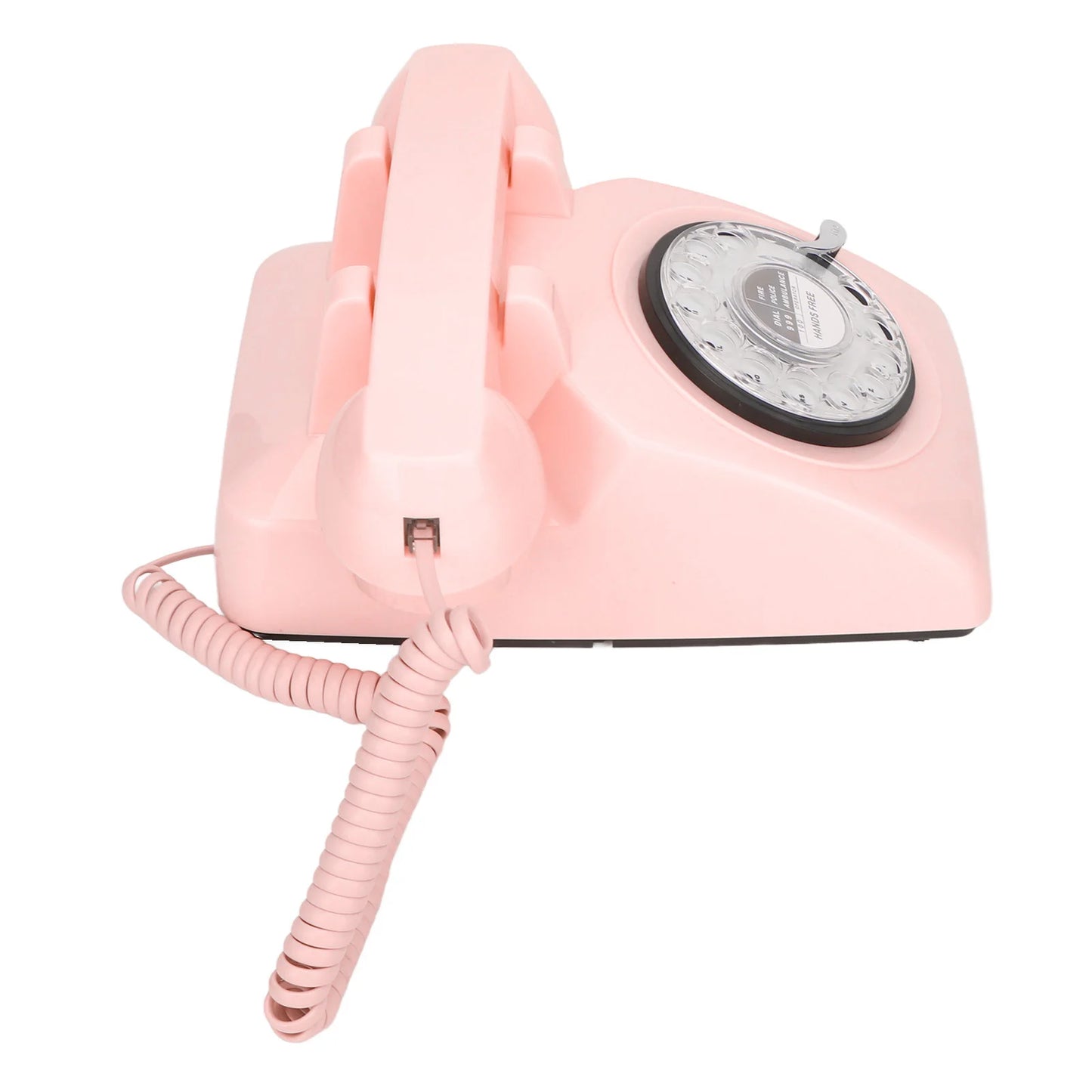 Vintage Telephone Landline Phone European Style Old Fashioned Rotary Dial Telephone with Mechanical Ringer and Speaker for Home