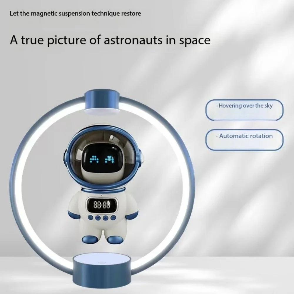 Maglev Bluetooth Speaker Astronaut AR Dialogue Skyward Suspension Alarm Clock Call Gift Birthday Party