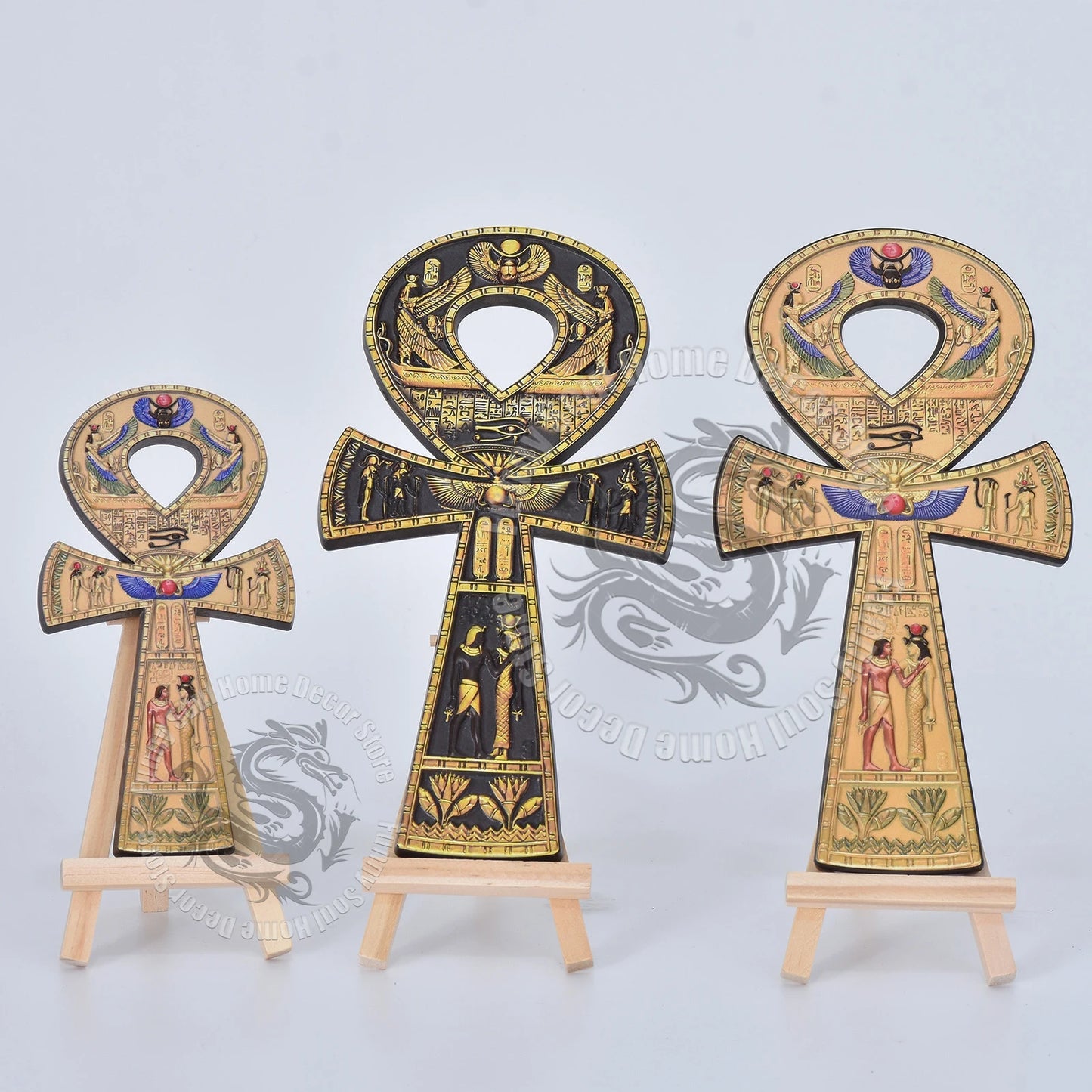 The Eye of Horus ancient Egyptian Anka amulet mysterious cross of life and eternityt Desk Decor Unique Travel Gift Collection