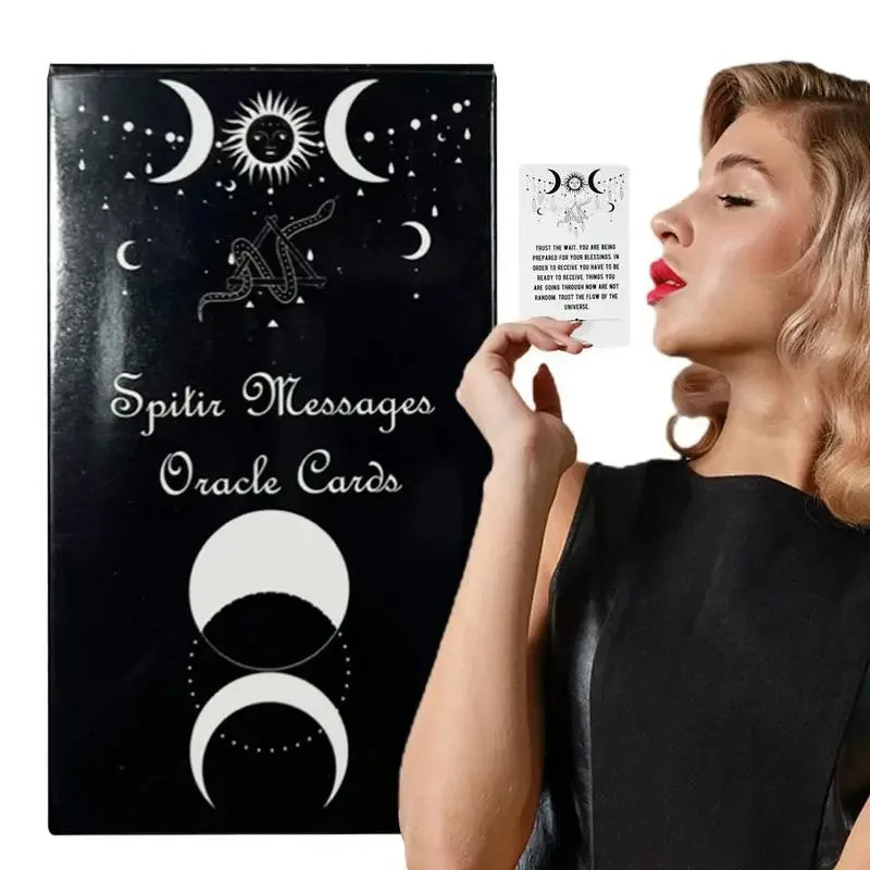 Spirit Message Oracle Cards A 54 Tarot Cards English Version For Fortune-telling Party Board Game Card Deck Divination Fate