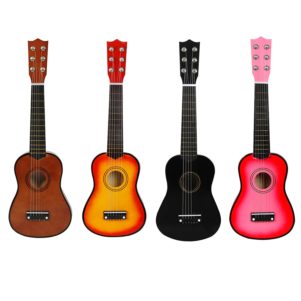 21 inch Acoustic Guitar for Beginners with Picks 6 Strings Guitar Best Gift for Kids Musical Instruments Playing Toy