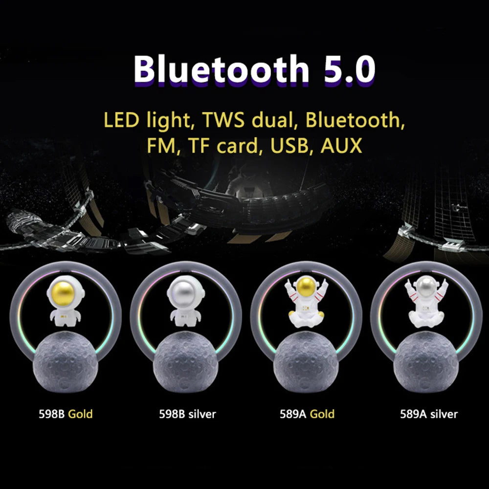 UTHAI Magnetic Levitation Bluetooth Speaker Astronaut Home Creative Mini Radio Outdoor Wireless Subwoofer Portable Audio
