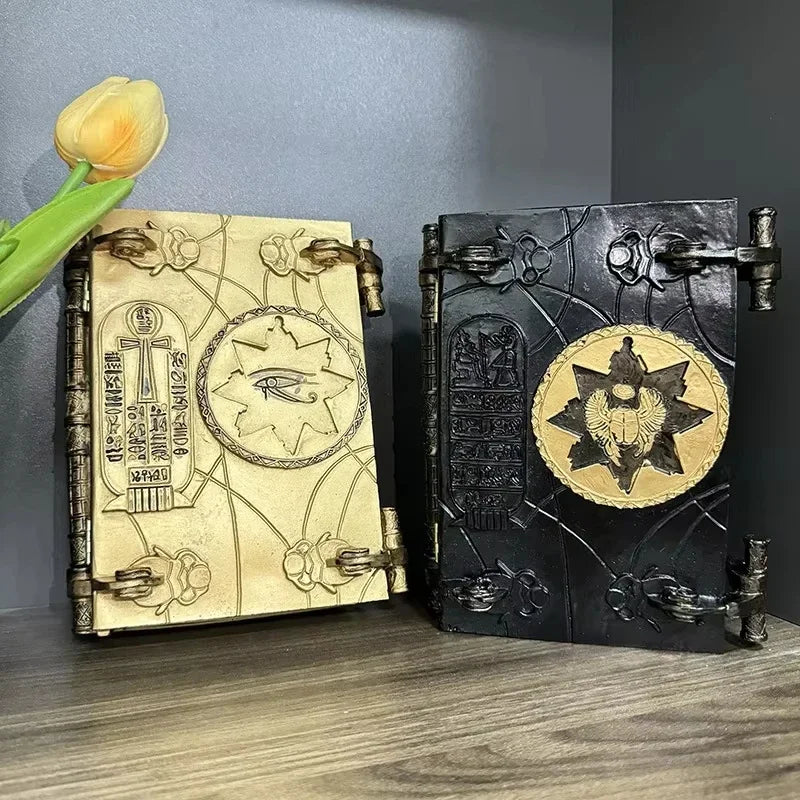 Book of The Dead Ancient Egypt Key of Hamunaptra The Halloween Easter Gift Resin Crafts Ornaments Storage Box Home Decorations
