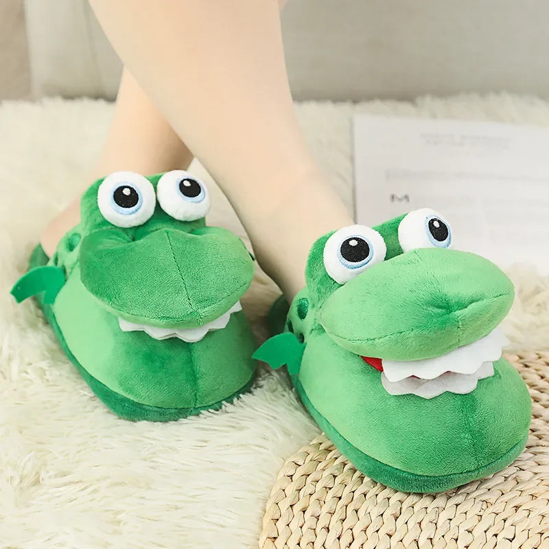 Crocodile Cotton Slippers