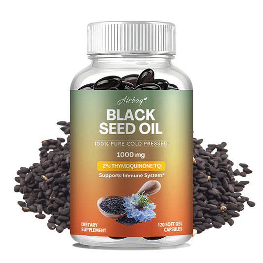 Black Seed Oil - Improves Hair, Skin, Breathing, Digestion and Overall Health