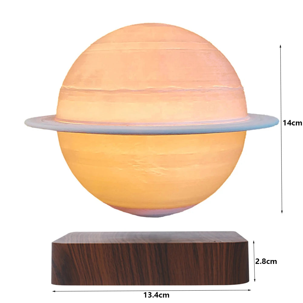 Magnetic Levitation Saturn Lamp Touch 3D Printing Magnetic Levitation Lamp Bedroom Bedside Room Atmosphere Table Friends Gift