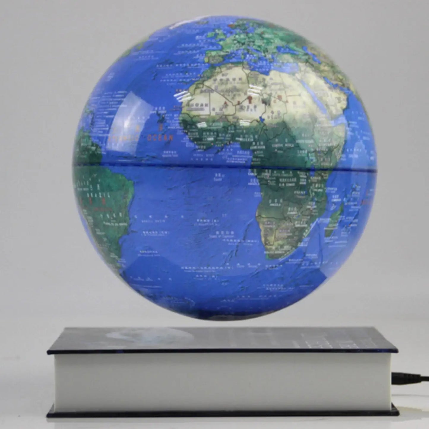 Creative Floating Magnetic Levitation Book Shape World Globe Rotating Gift for Kids 360 Degree Levitating Globe Home Decoration