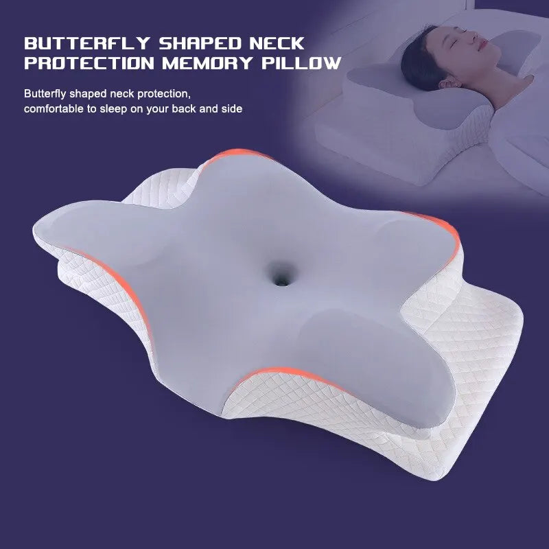 Black Butterfly Foam Pillow