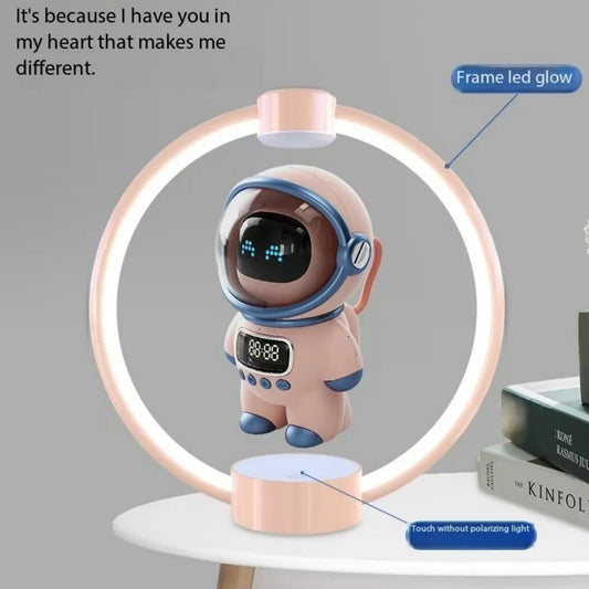 Maglev Bluetooth Speaker Astronaut AR Dialogue Skyward Suspension Alarm Clock Call Gift Birthday Party