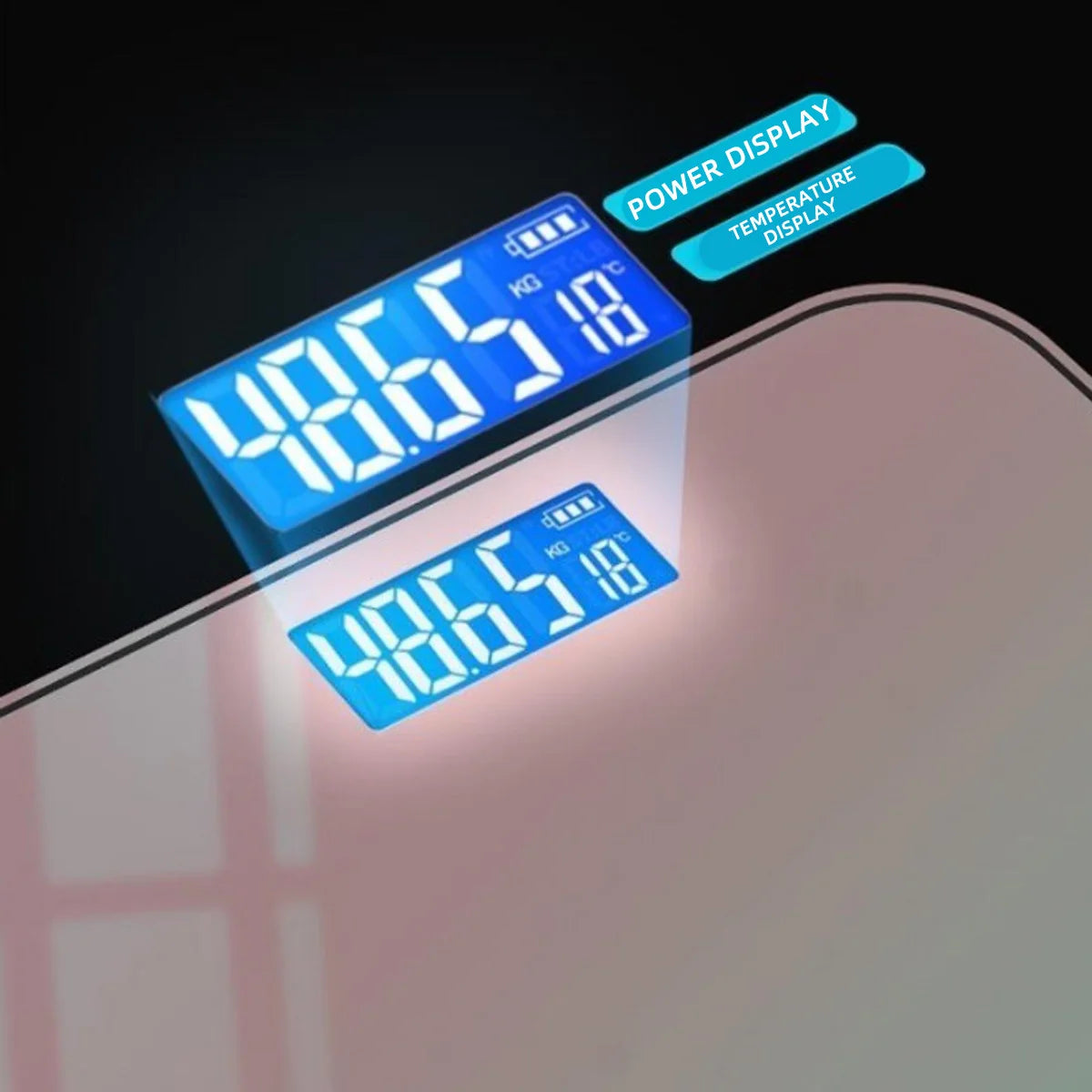 Electronic Scale Intelligent Health Wireless Bluetooth Bathroom Smart Scale With Large Display Screen And Smartphone Application