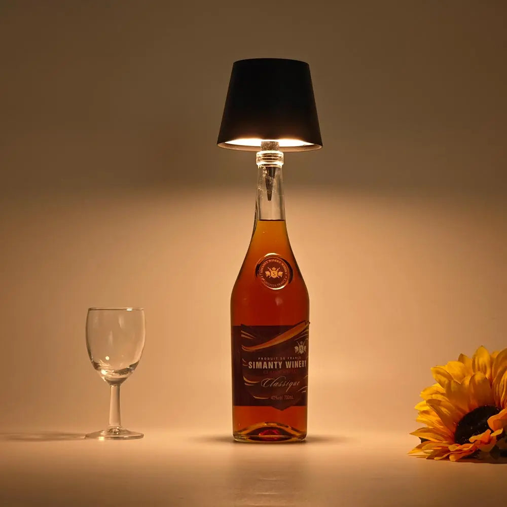 Wind Down Bottle Lamp