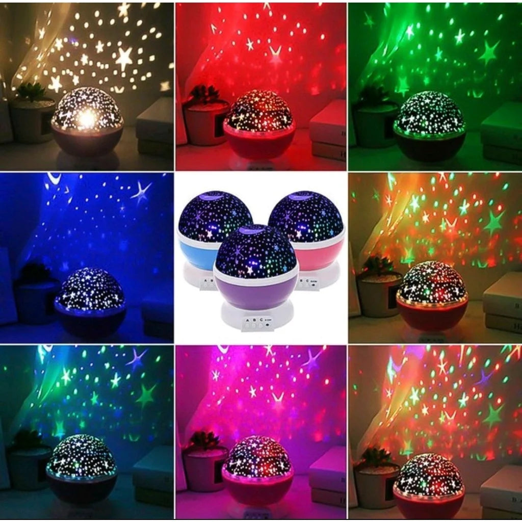 Galaxy Projector Starry Sky LED Night Light Planetarium Children Bedroom Star Night Lights Moon Light Kids Gift Christmas Lamp