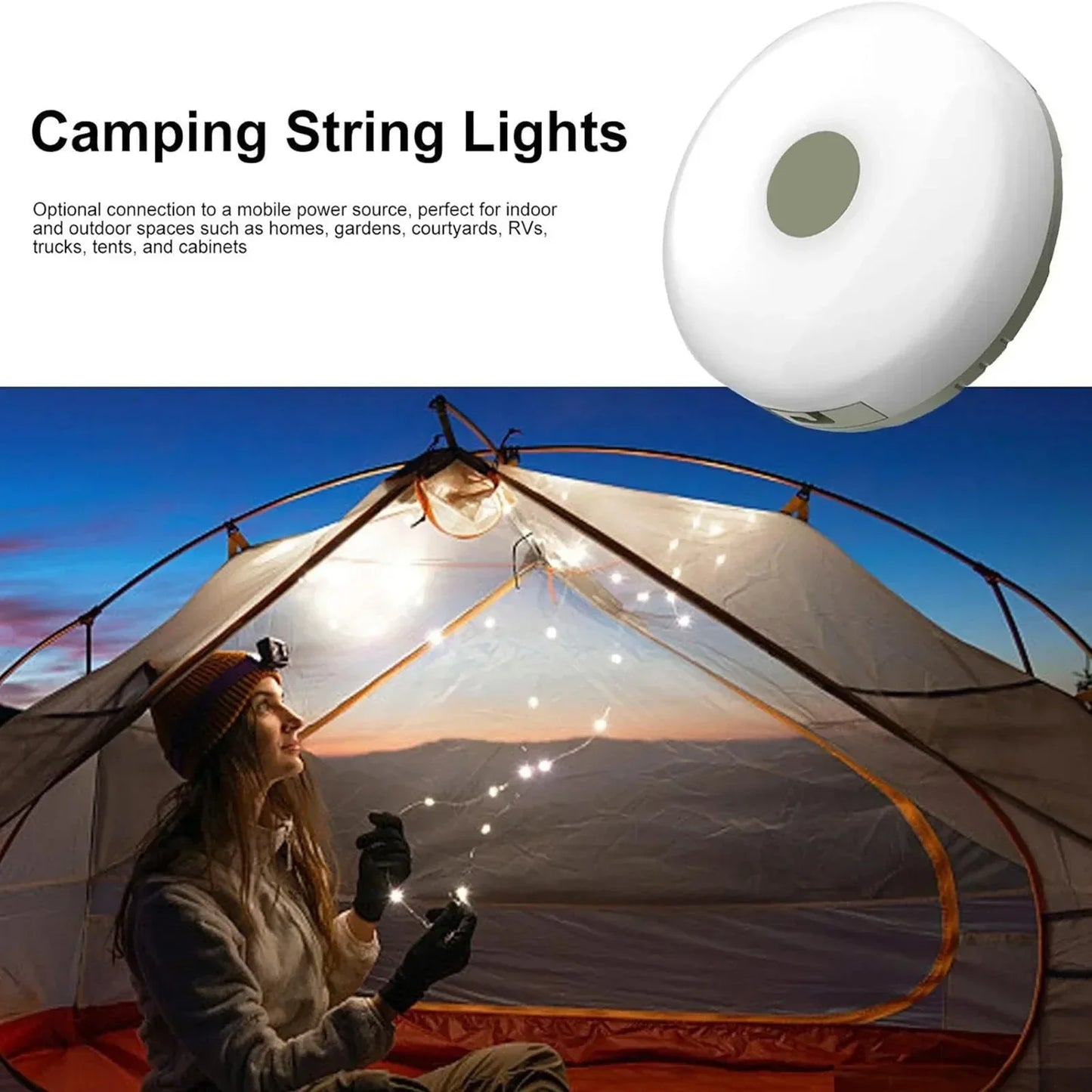 Country Western Camping String Lights