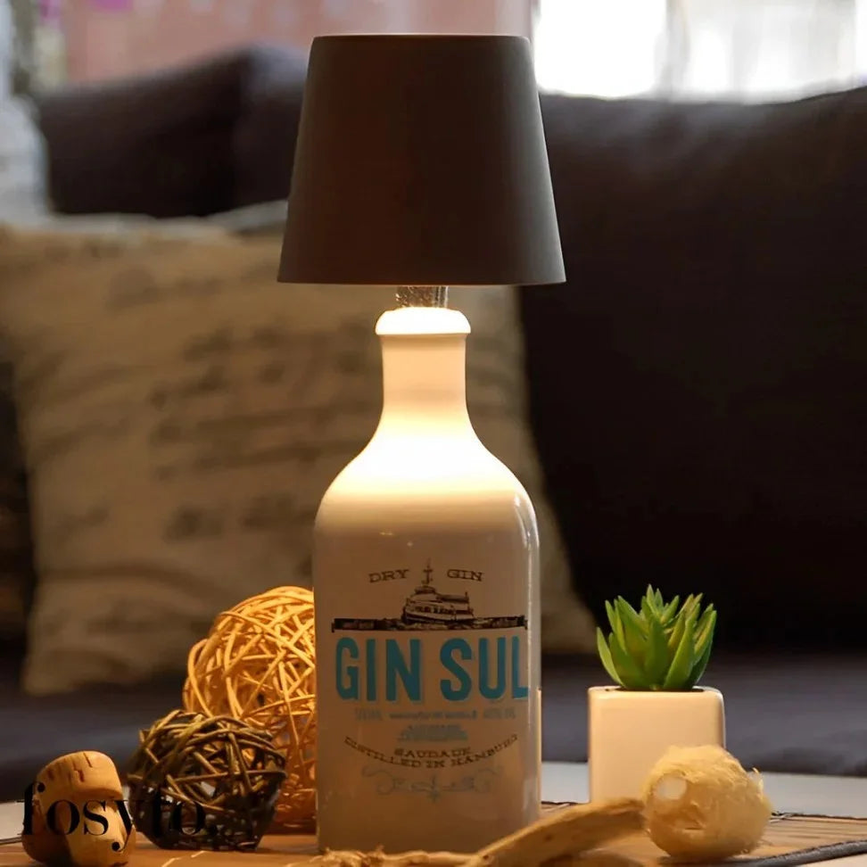 Wind Down Bottle Lamp