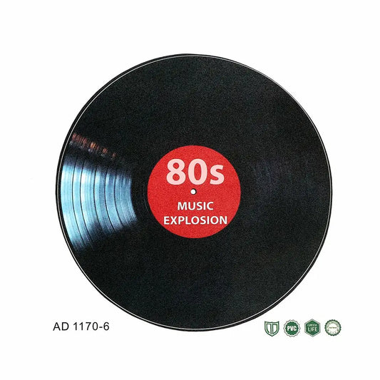 Home Decor 8pcs Vinyl Record Wall Stickers Vintage Vinyl Record Decals Decorative Vinyl Record Wall Ornaments