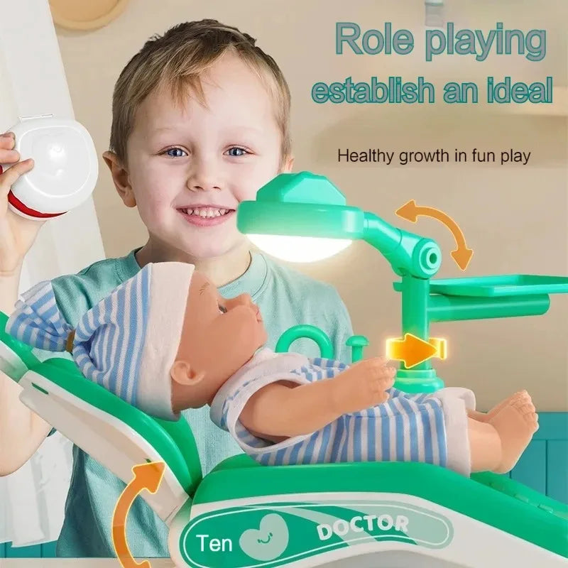 Doctor Toy Set Role Playing Simulation Medical Children Scene Game Dentist Nurse Tools Medical Institution Toy Gifts