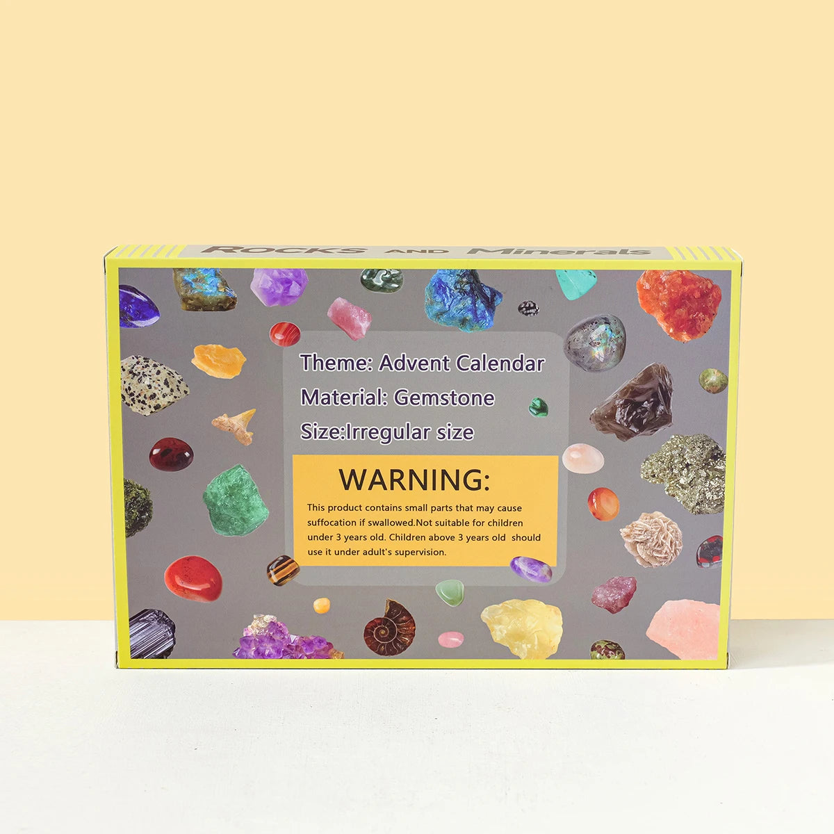 24 Grid Ore Crystal Gemstone Blind Box Rock Mineral Specimens Collection Natural Healing Stone Children's Teaching Gifts