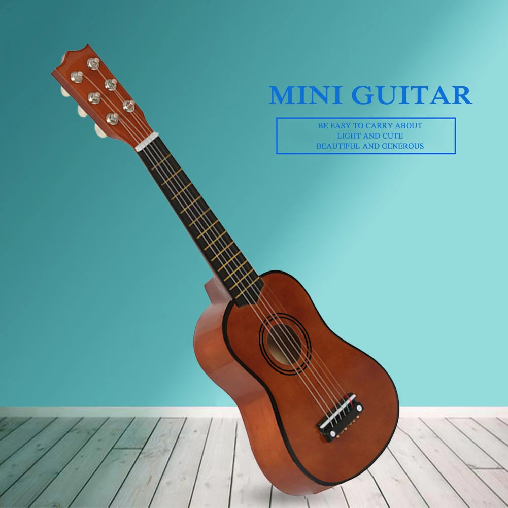 21 inch Acoustic Guitar for Beginners with Picks 6 Strings Guitar Best Gift for Kids Musical Instruments Playing Toy