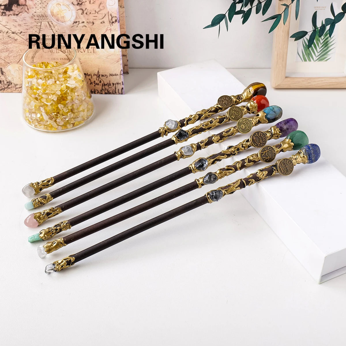 Zodiac Natural Stone Scepter Props