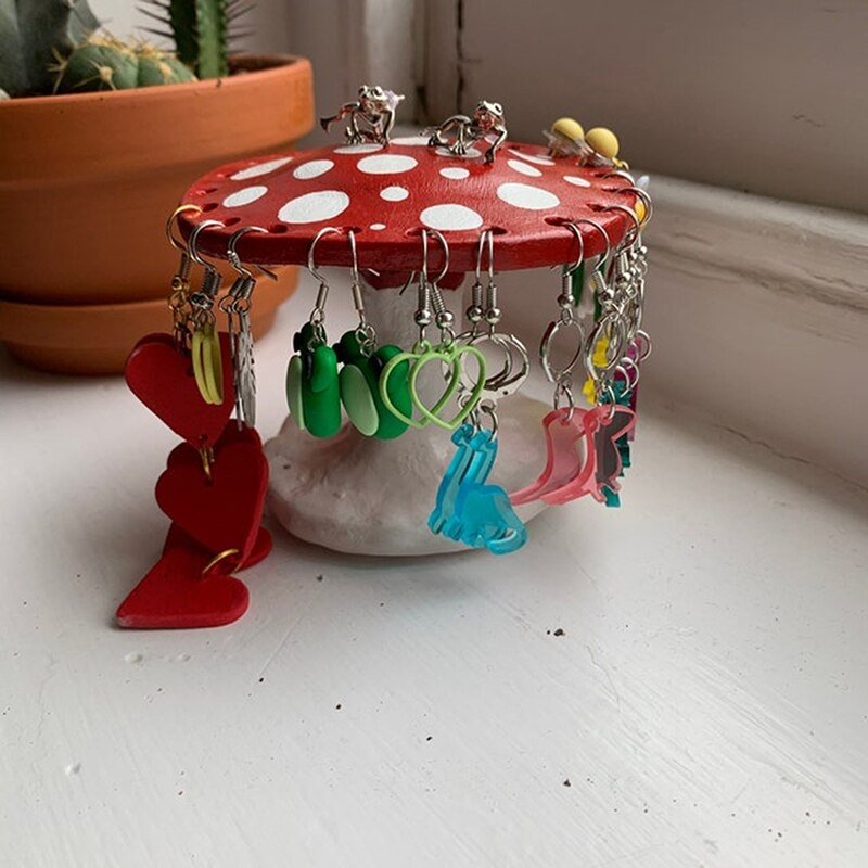 Mushroom Earring Holder