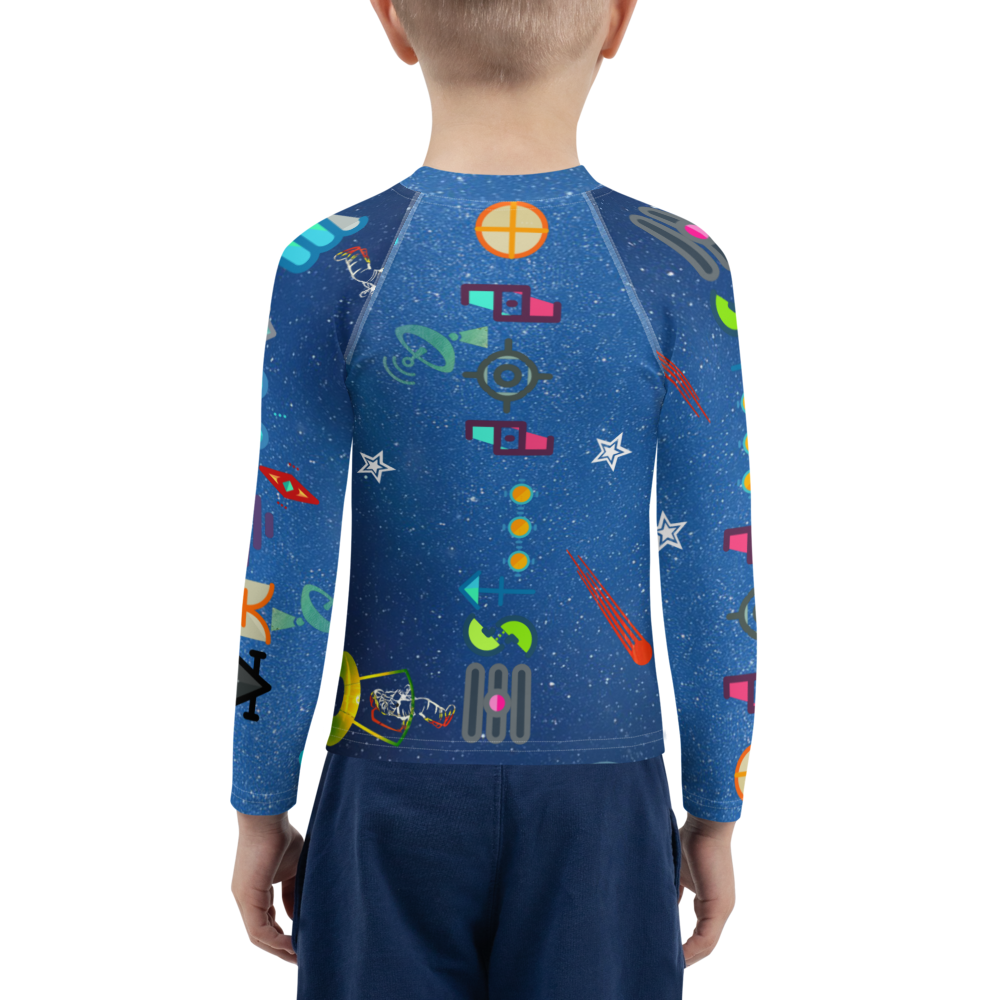 Free Your Mind Blue Sky Dimension Kids Rash Guard