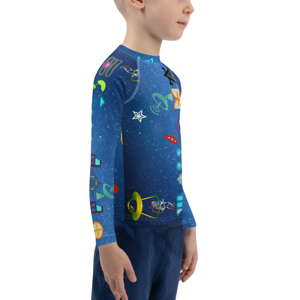 Free Your Mind Blue Sky Dimension Kids Rash Guard