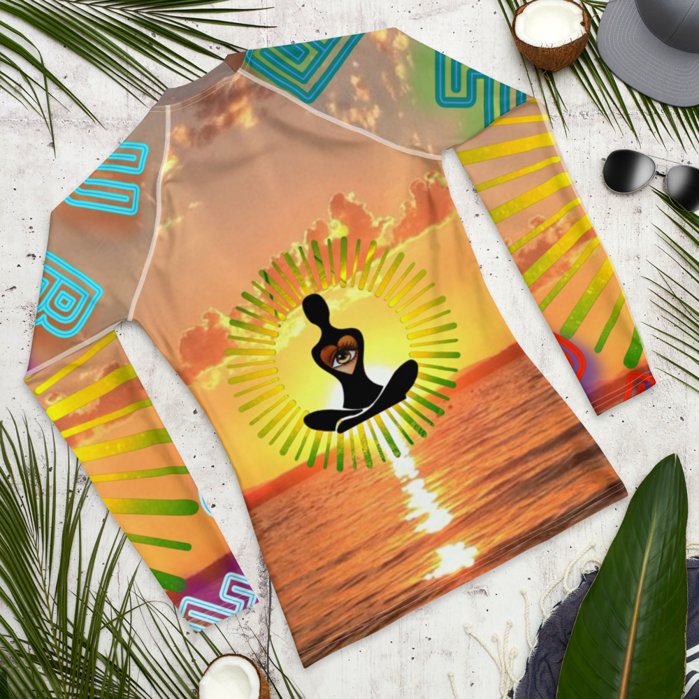 Let Your Soul Glow Cool Runnings Sky Men's Rash Guard