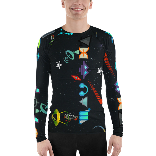 Free Your Mind Dark Sky Dimension Men's Rash Guard Set