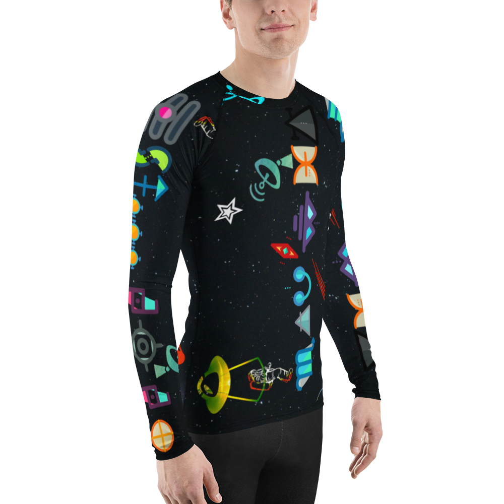 Free Your Mind Dark Sky Dimension Men's Rash Guard Set