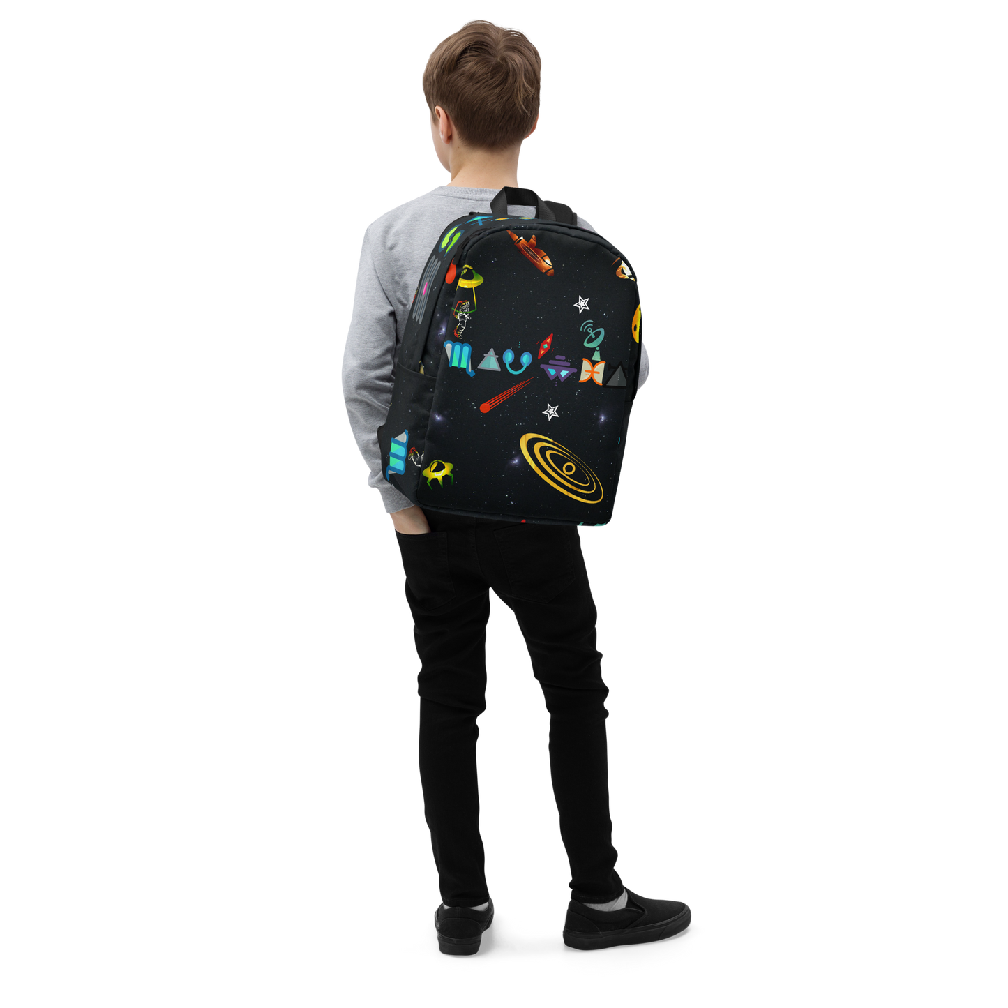 Free Your Mind Dark Sky Dimension Minimalist Backpack