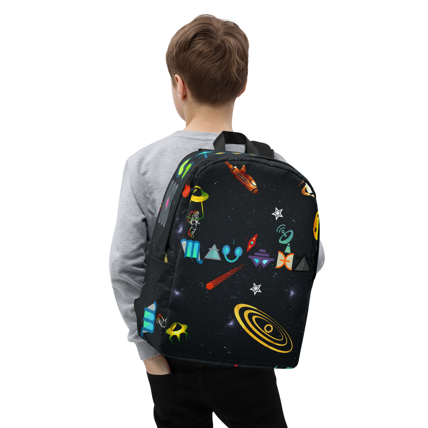 Free Your Mind Dark Sky Dimension Minimalist Backpack